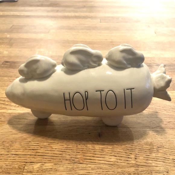 Rae Dunn | Accents | Rae Dunn Easter Bunny Rabbit Carrot Hop To It ...